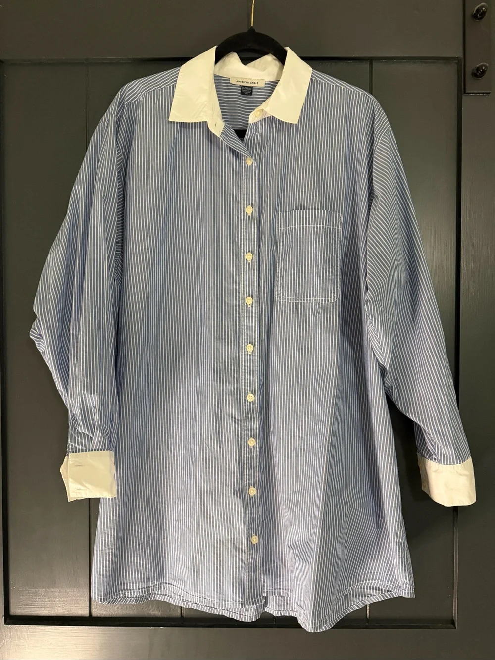 Women's American Eagle Blue Shirt Dress Size XS - Picture 1 of 6